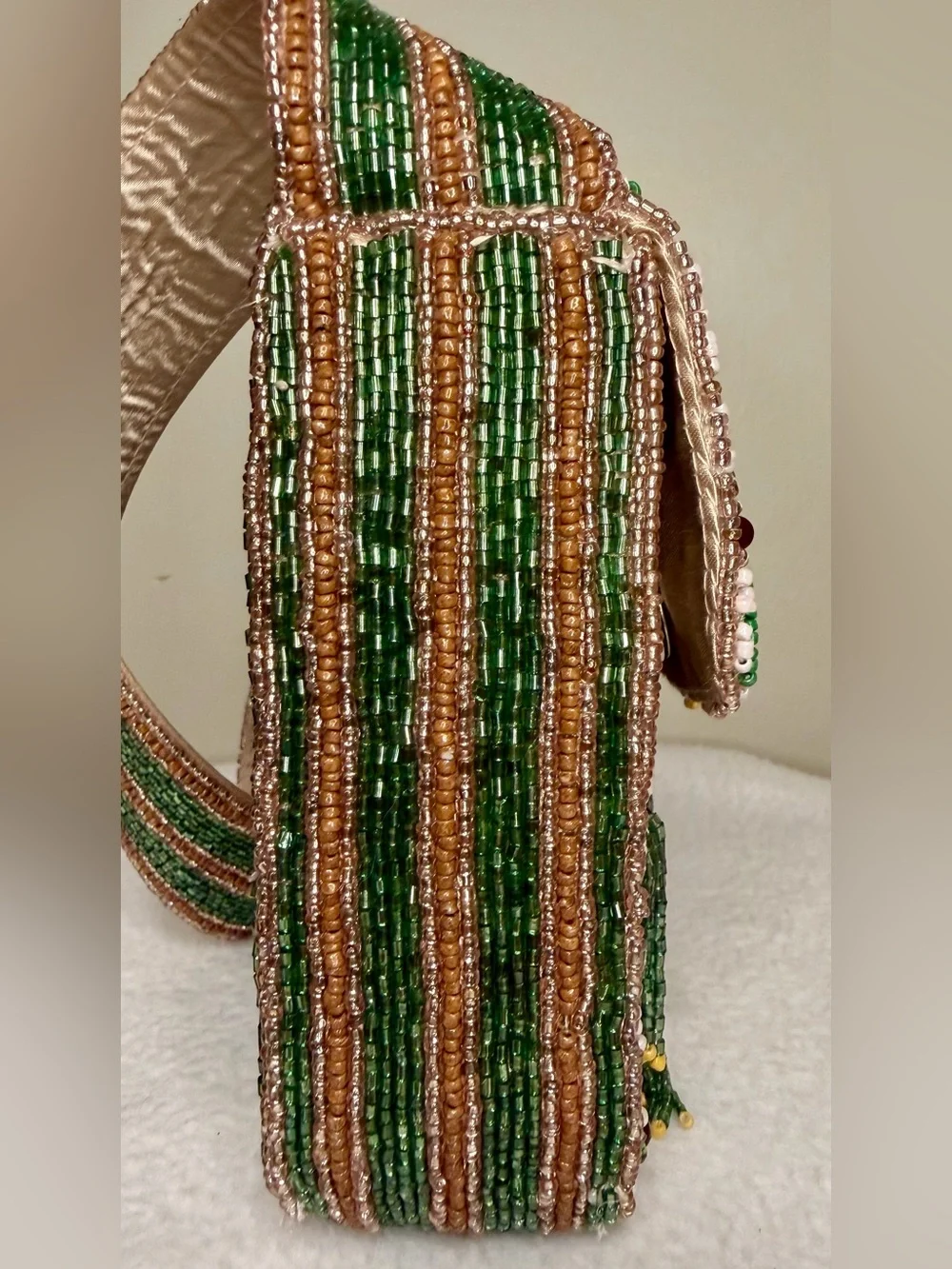Viral Beaded TJMaxx & Marshalls Palm Tree Shoulder Bag With Bag Charm!!